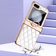 Чохол для Samsung Galaxy Z Flip5 5G, Electro Stitching, білий