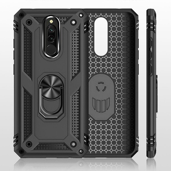 Броньований Чoхол до Xiaomi Redmi 8 / 8A, Nox Case Ring, чорний