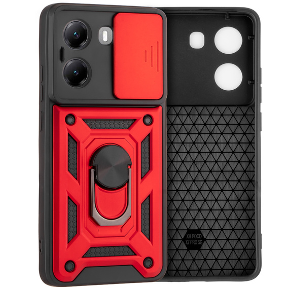 Чохол NOX Camera Slide Xiaomi Poco X7 Pro 5G, CamShield Slide, червоний