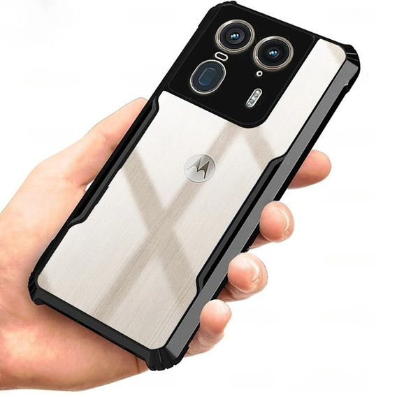 Чехол до Motorola Edge 50 Ultra, AntiDrop Hybrid, чёрный