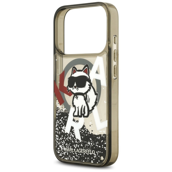 Чехол Karl Lagerfeld Liquid Glitter Choupette MagSafe для iPhone 17 Pro Max