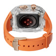 Силиконовый ремешок с чехлом для Apple Watch 4/5/6/7/8/9/SE 44/45MM