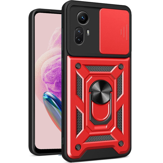 Чехол NOX Camera Slide Xiaomi Redmi Note 12S 4G, CamShield Slide, красный
