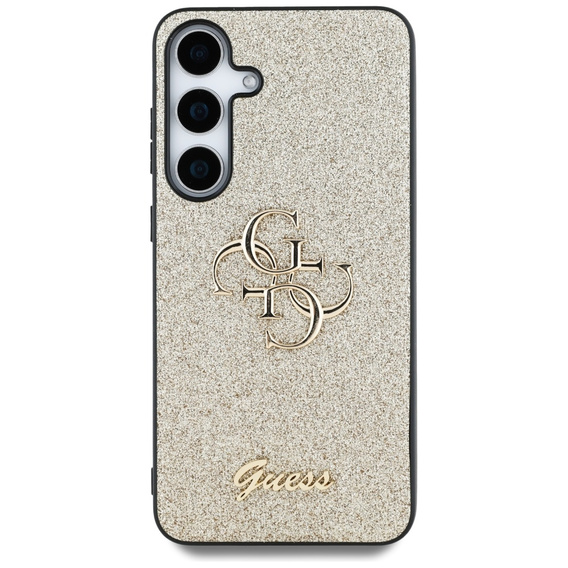 Чехол GUESS Fixed Glitter Big 4G Logo для Samsung Galaxy S25