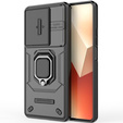 Чехол для Xiaomi Redmi Note 13 5G, KickStand Camera Lens, чёрный