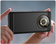 Чехол до Realme 11 Pro / 11 Pro +, Carbon, чёрный