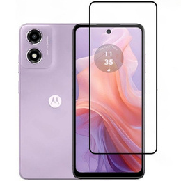 3D загартоване скло для Motorola Moto E14, чорна рамка