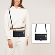 Откидной чехол для iPhone 14, Wallet Zipper Pocket, чёрный