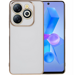 Чехол для Infinix Hot 40i, Glamour CamShield, белый