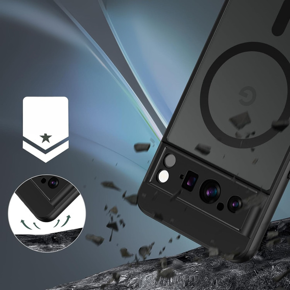Чехол для Google Pixel 8 Pro, для MagSafe, ERBORD Matt Case, чёрный