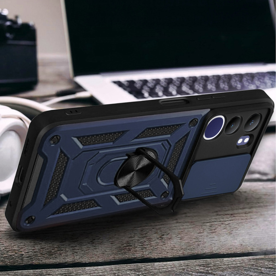 Чехол NOX Camera Slide Vivo V50 Lite 4G / 5G, CamShield Slide, синий