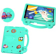 Детский чехол для iPad 10.2" 2021/2020/2019 (9/8/7 gen.) / Air 10.5" 2019 (3 gen.), Cute Patterns, с подставкой, зелёный