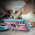 Чехол NOX Camera Slide Samsung Galaxy S23 Plus, CamShield Slide, розовый / зеленый