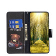 Откидной чехол для Infinix Hot 30, Wallet, Bear, чёрный
