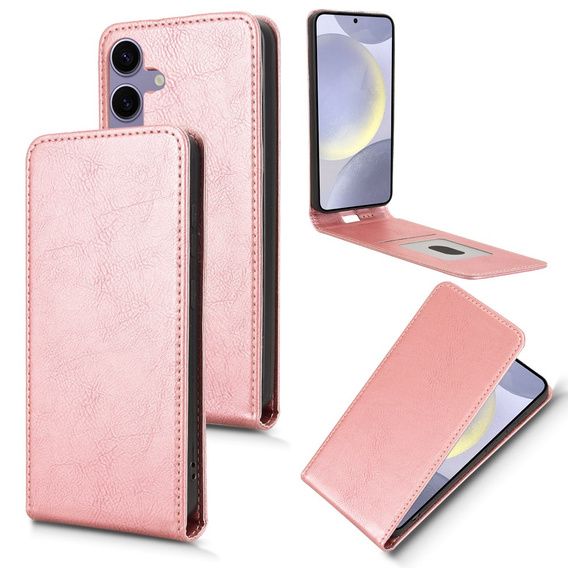 Футляр з клапаном для Samsung Galaxy S25, Flip, рожевий