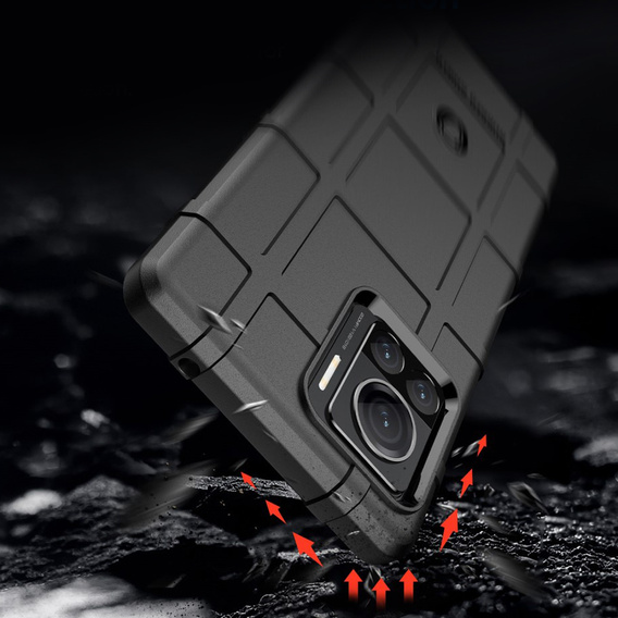 Чехол до Motorola Edge 30 Ultra 5G, Rugged Shield, чёрный