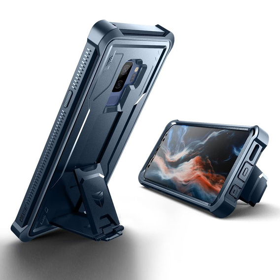 Бронированный чехол для Samsung Galaxy S9 Plus, Dexnor Full Body, темно-синий