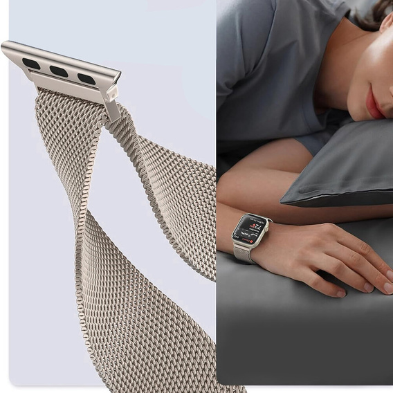 Браслет Milanese для Apple Watch  1/2/3/4/5/6/7/SE (42/44MM) - Champagne Gold