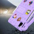 Дитячий чохол для планшета Xiaomi Pad 7 / 7 Pro, Cute Patterns, з підставкою, фіолетовий