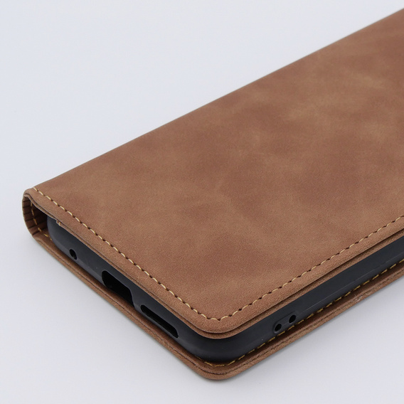 Чохол для Xiaomi Redmi Note 12S, ERBORD Vintage, гаманець з клапаном, коричневий