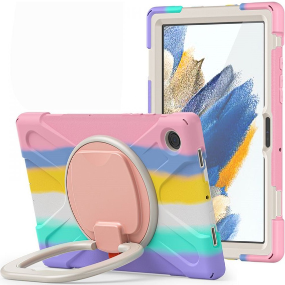 Детский чехол для Samsung Galaxy tab A8 10.5 SM-X200 SM-X205, бронированный с ремешком, синий