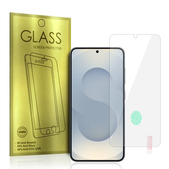 2x Загартоване скло для Samsung Galaxy S24, ERBORD 3D для всього екрану