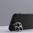 NILLKIN Чохол для iPhone 15 Pro Max, CamShield Carbon Case, чорний