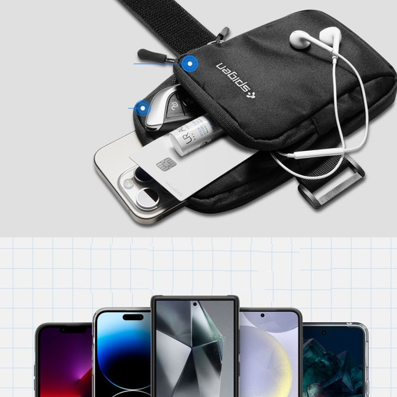 Дело через плечо SPIGEN A700 SPORT ARMBAND 6.9, Black