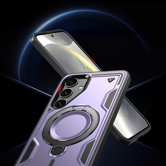 Чохол для Samsung Galaxy S24 FE, Military MagSafe, фіолетовий