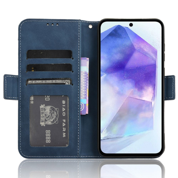 Футляр з клапаном для Samsung Galaxy A55 5G, Card Slot, м'яти