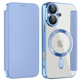 Откидной чехол для iPhone 16, RFID Wallet MagSafe CamShield, синий