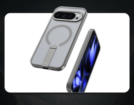 Гібридний чохол Fusion для Google Pixel 10 Pro XL, для MagSafe, з підставкою, сірий
