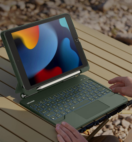 Чехол-клавиатура для iPad 7/8/9 10.2, Dexnor Magnetic Keyboard Touchpad, чёрный