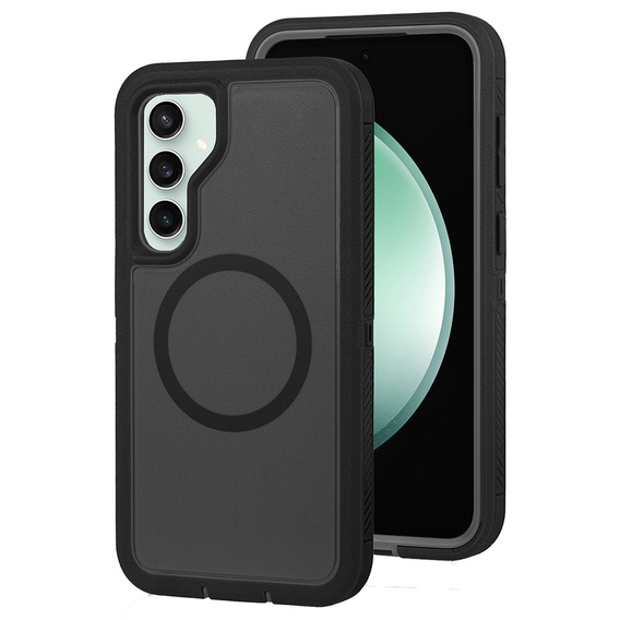 Чехол с рамкой для Samsung Galaxy S23 FE, для MagSafe, чёрный