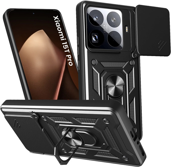 Бронированный чехол CamShield Slide с крышкой камеры и кольцом для Xiaomi 15T Pro