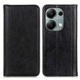 Чехол до Xiaomi Redmi Note 13 Pro 4G / Xiaomi Redmi Note 14S / Xiaomi Poco M6 Pro 4G, Wallet Litchi Leather, чёрный