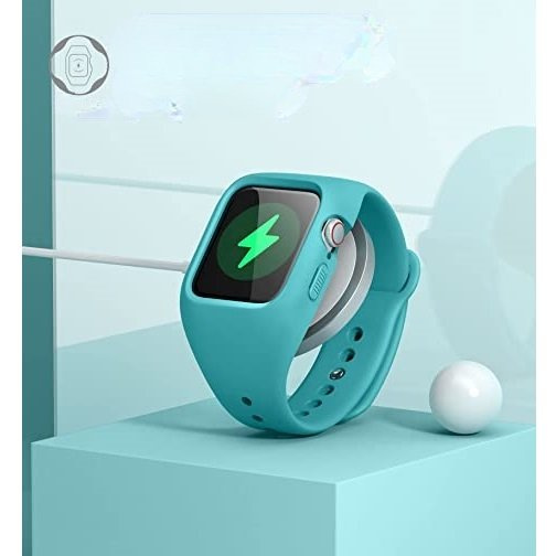 Ремінець + чохол Suritch для Apple Watch 4/5/6/7/8/SE 44/45mm, синій
