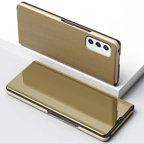 Чoхол до Samsung Galaxy M52 5G, Clear View, золотий