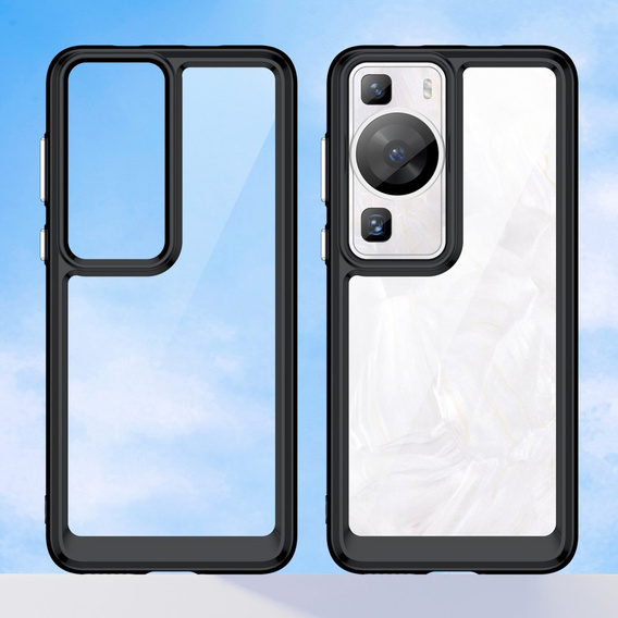 Чoхол до Huawei P60 / P60 Pro, Fusion Hybrid, прозорий / чорний