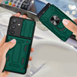 Броньований чохол для Samsung Galaxy A54 5G, Camera Slide Card Slot, зелений