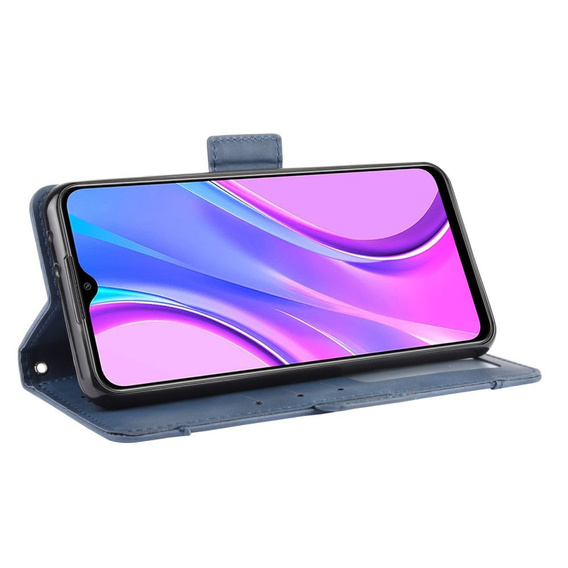 Откидной чехол для Xiaomi Redmi 9, Card Slot, синий