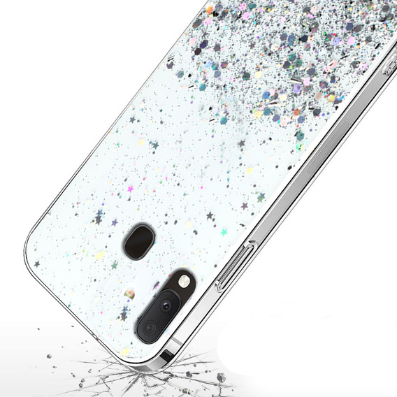 Чoхол до Samsung Galaxy A20E, Glittery, прозорий