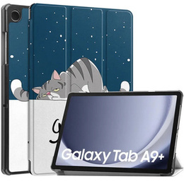 Чехол для Samsung Galaxy Tab A9+, Smartcase, sleeping cat