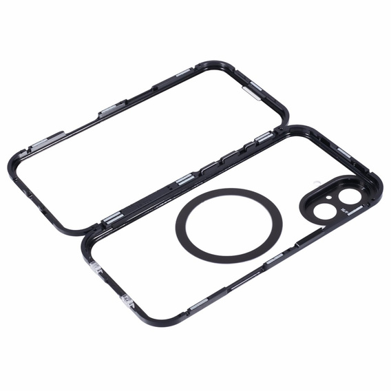 Магнітний чохол Dual Glass MagSafe для iPhone 16, чорний