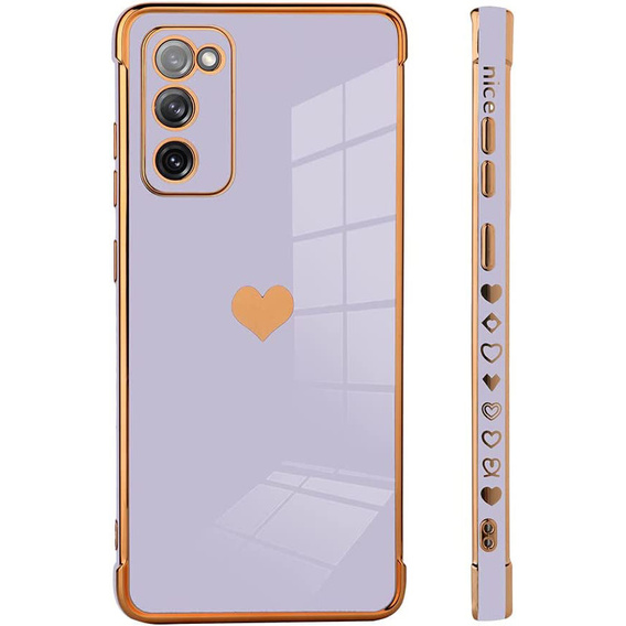 Чехол до Samsung Galaxy S20 FE, Electro heart, фиолетовый