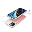 Чехол с батареей 6500mAh до iPhone 12 / 12 Pro, Rose Gold