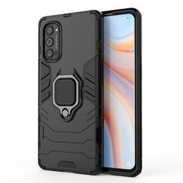 Чехол до Oppo Reno 4 Pro 5G, Kickstand Ring, чёрный