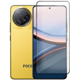 Закаленное стекло 3D для Xiaomi Poco F7 Ultra, чёрная рама