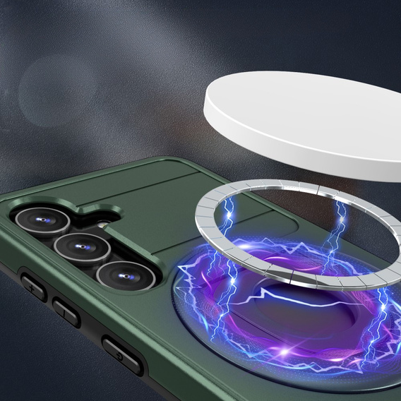Чохол MagSafe для Samsung Galaxy S24, Military Magnet, чорний