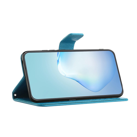 Откидной чехол для Motorola Moto G53 / G23 / G13, tree, синий